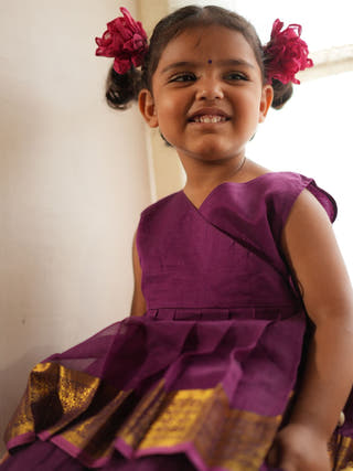 Anagha Sharara Coord Set In Purple
