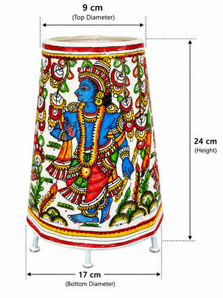 Floral Design Table Lamp - Dimensions