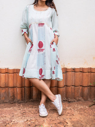 A-Line Panelled Dress Prathaa