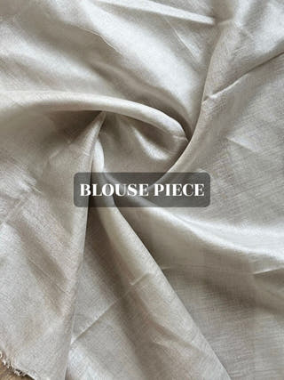 Swarnika Ivory Gold Stripe Linen Saree