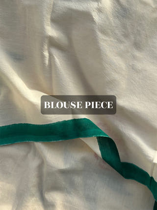 Phool Bahar Cream Mul Cotton Saree