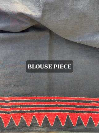 Saadgi Black Mul Cotton Border Saree