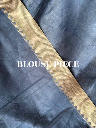 Neelima Blue Batik Chanderi Silk Saree