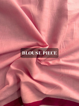 Manchalli in Pink Fish Printed Mul Cotton Saree