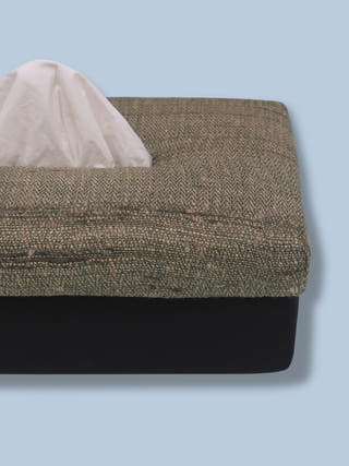 Katara Handwoven Tissue Box Olive Veaves