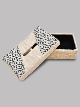 Paragon Handwoven Tissue Box Beige Veaves