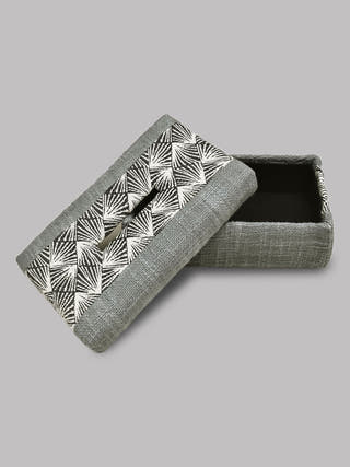 Elinor Tissue Box Grey Veaves