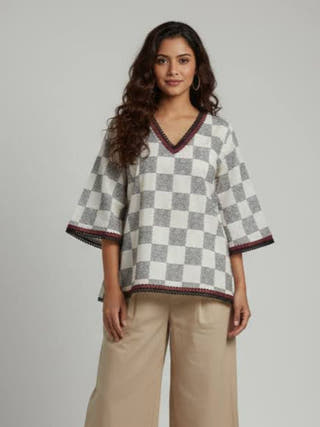 Lalima Checkered Charm Kurti