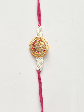 Barkat Gota Patti Rakhi and Lumba Set