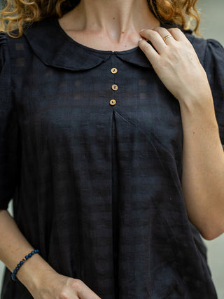 Black Handwoven Shirt Krushnachuda