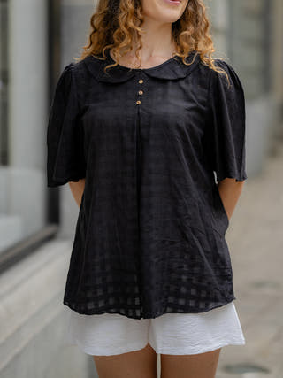 Black Handwoven Shirt Krushnachuda