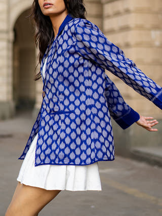 Dahlia Jacket Blue KRUSHNACHUDA