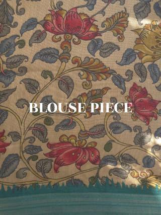 Lagoon Tales Chanderi Kalamkari Saree