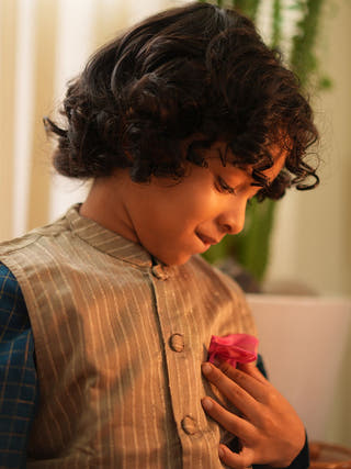 Indu Bandi Gold Nehru Jacket