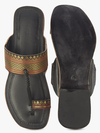 Jari Chic Kolhapuri Chappal for Women