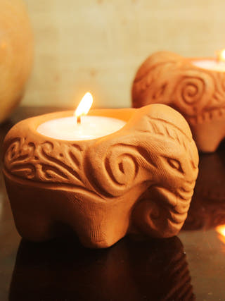 Elephant Candle - Set of 6