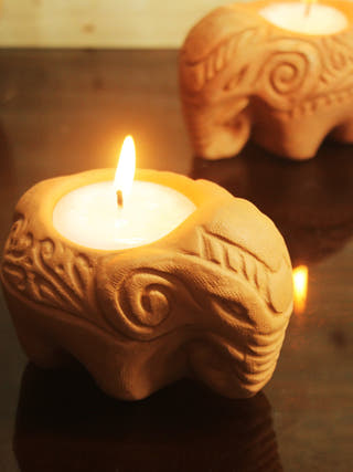 Elephant Candle - Set of 6