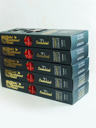 Strawberry Premium Perfumed Candles - Set of 60