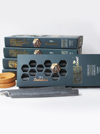 Vanilla Premium Perfumed Candles - Set of 60