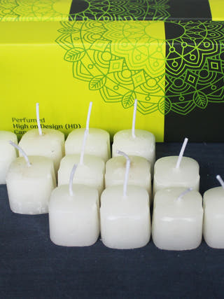 Square Aromatic Candles - Set of 24