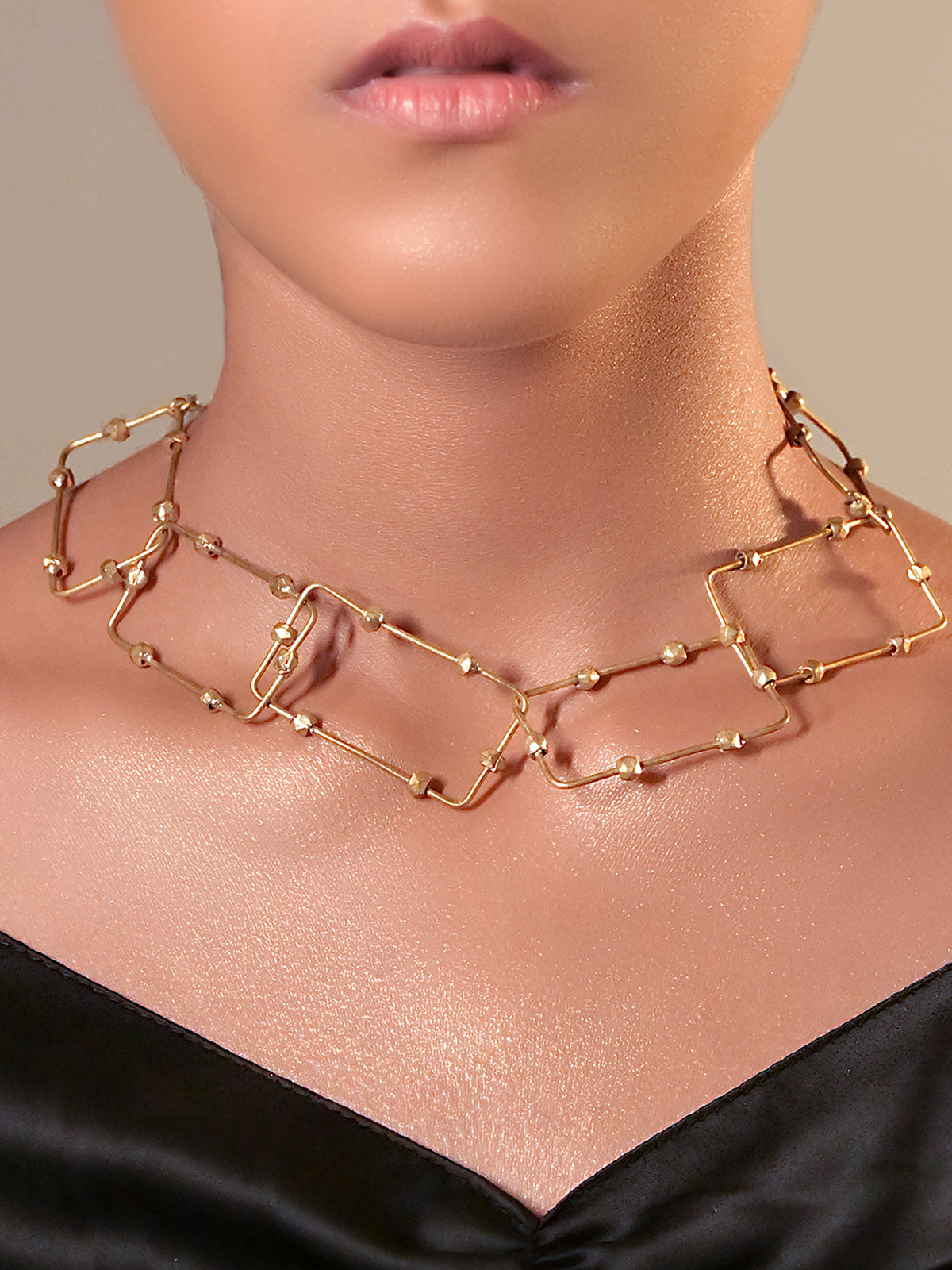 Bluebell Meadows Brass Necklace Gold