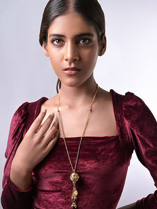 Nazrana Dokra Necklace Black Miharu