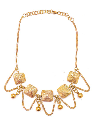 Venus's Radiance Brass Necklace Gold Miharu