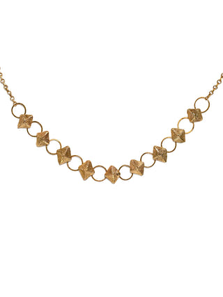 Intricate Charms Brass Necklace Gold Miharu