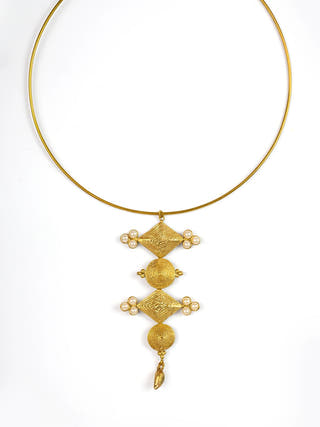 Saachi Hasuli Dokra Necklace