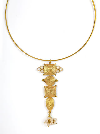 Vanya Hasuli Dokra Necklace