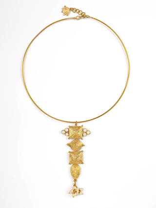 Vanya Hasuli Dokra Necklace