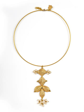 Naira Hasuli Dokra Necklace