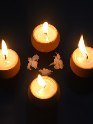 Terracotta Ball Candles - Set of 12