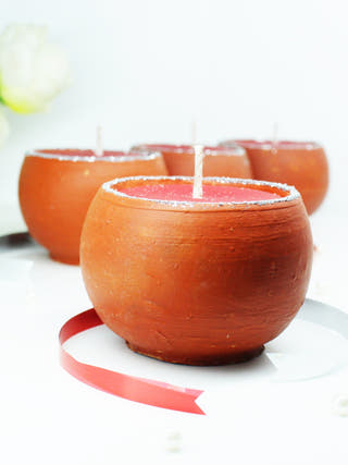 Dome Terracotta Candles - Set of 4