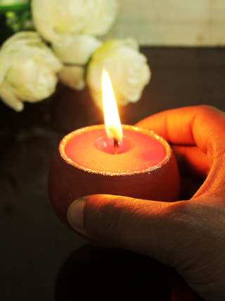 Dome Terracotta Candles - Set of 4