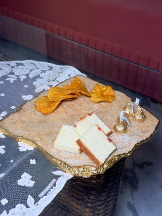 Golden Quartz Big Platter