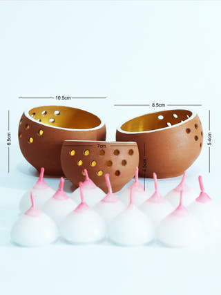 Drum Candle Pod - Set of 3