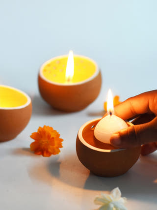 Drum Candle Pod - Set of 3