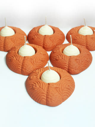 Peacock Candle Holder - Set of 6