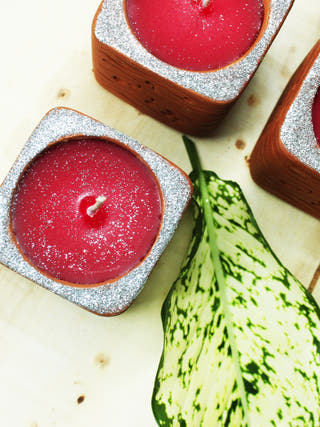 Bliss Qube Terracotta Candle - Set of 4