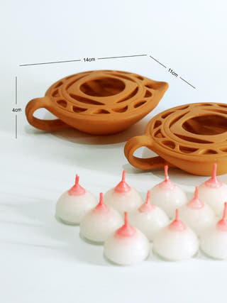 Queen Diya Candle Holder - Set of 2