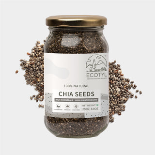 Chia Seeds Raw Rich in Antioxidants & Fibre Ecotyl