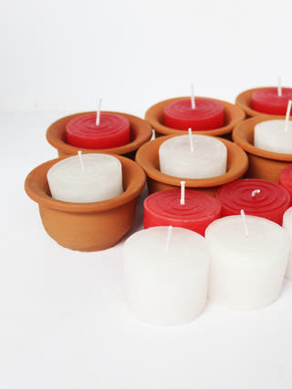 Hat Pot Candle Holder - Set of 6