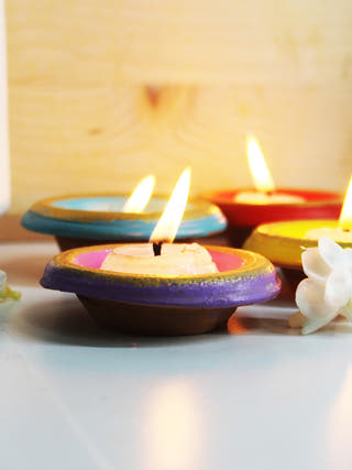 Pot Plato Candle Holder - Set of 4