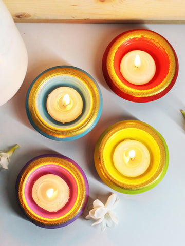 Pot Plato Candle Holder - Set of 4