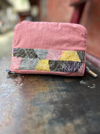 cotton-silk upcycled utility pouch Bihart