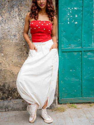 SHVET Corset Top Red Prathaa