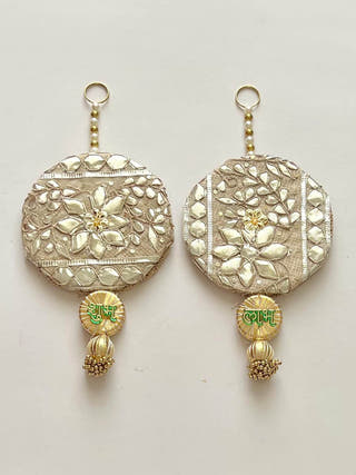 Chandramukhi Shubh Labh Door Hangings Little Canvas