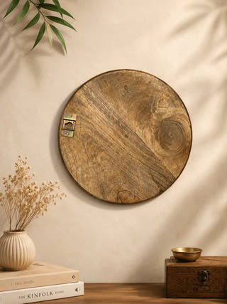 Hand Painted Warli Tree Swing Wall Plate