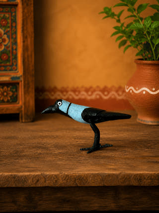 Kaga Handmade Wooden Crow | Set of 2